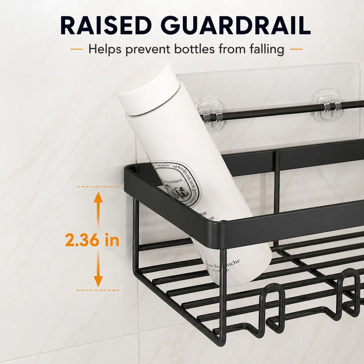 Large Capacity Shower Caddy Organizer Set with Strong Adhesive Mount