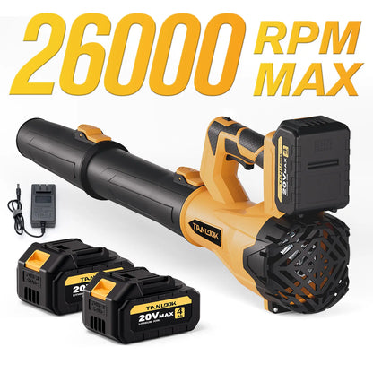 Portable Cordless Blower with 26000RPM High Speed Motor for Leaves Dust and Debris