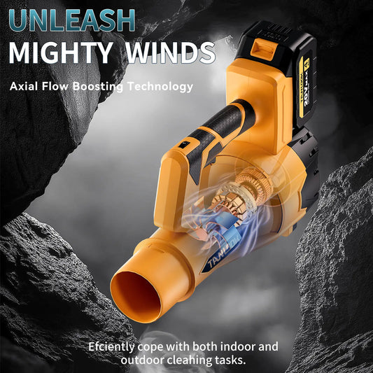 Portable Cordless Blower with 26000RPM High Speed Motor for Leaves Dust and Debris