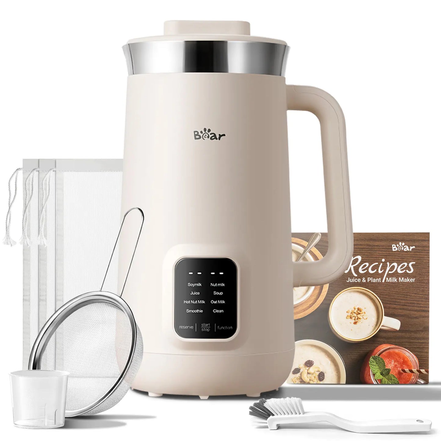8 in 1 Nut Milk Maker with Self Cleaning, Automatic Soy Milk & Almond Milk Machine