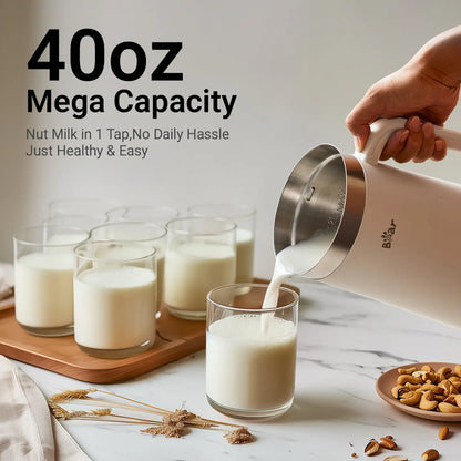 8 in 1 Nut Milk Maker with Self Cleaning, Automatic Soy Milk & Almond Milk Machine