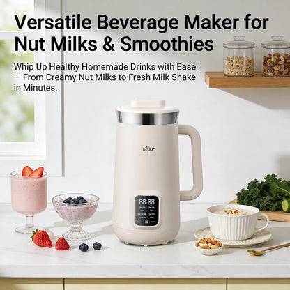 8 in 1 Nut Milk Maker with Self Cleaning, Automatic Soy Milk & Almond Milk Machine