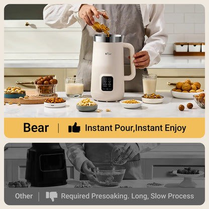 8 in 1 Nut Milk Maker with Self Cleaning, Automatic Soy Milk & Almond Milk Machine